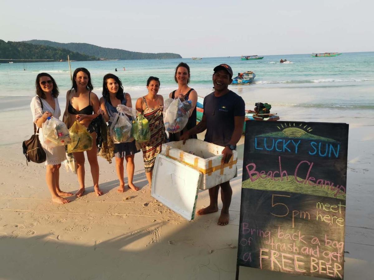 Lucky Sun Saracen Bay Albergue Koh Rong Sanloem Exterior foto